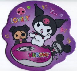 Thumbnail of Sanrio Kuromi Die Cut Mouse Pad #1 (SU0060)