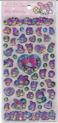 Thumbnail of Sanrio My Melody Clover Shinny Sticker Sheet #1 (I0761) 