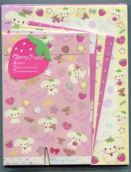 Thumbnail of San-X Berry Puppy Dog 4 Design Letter Set #2 (L0687)