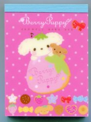 Thumbnail of San-X Berry Puppy Dog 2 Design Mini Memo Pad #2 (M0823)
