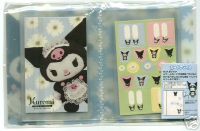 Thumbnail of Sanrio Kuromi Card Case with Stickers #1 (S0265) 