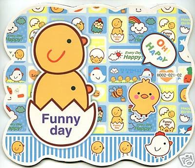 Thumbnail of Funny Day Chicken Die Cut Mouse Pad #1 (S0280) 