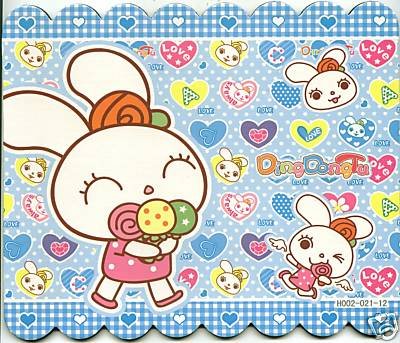 Thumbnail of Cute Rabbit Bunny Die Cut Mouse Pad #4 (S0279) 