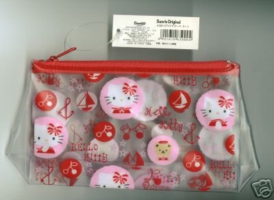 Thumbnail of Sanrio Hello Kitty Vinyl Pouch Bag #1 (A0344) 
