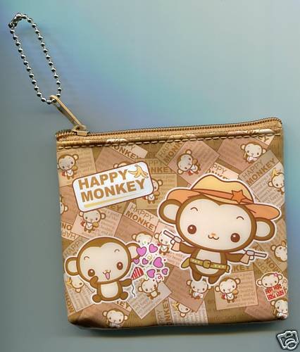 Thumbnail of Happy Monkey Coin Purse Bag #1 (A0641) 