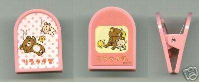 Thumbnail of San-X Rilakkuma Relax Bear Magnetic Paper Clip #4 (S0173) 