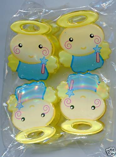 Thumbnail of Angel 4 Pcs Die Cut Plastic Paper Clip Set 