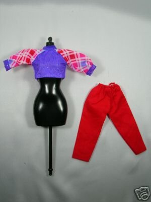 Thumbnail of Barbie T-shirt and Trousers Casual Wear Set #2 (C0044) 