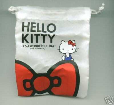 Thumbnail of Japan Limited Sanrio Hello Kitty Drawstring Bag #2 (A0442) 