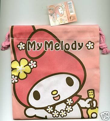 Thumbnail of Sanrio My Melody Cotton Drawstring Bag #6 (A0597) 