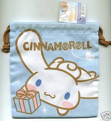 Thumbnail of Sanrio Cinnamoroll Cotton Drawstring Bag #6a (A0599) 