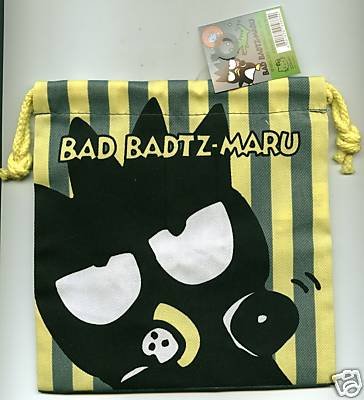 Thumbnail of Sanrio Badtzmaru Cotton Drawstring Bag #6 (A0602) 