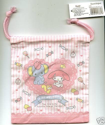 Thumbnail of Sanrio My Melody Cotton Drawstring Bag #9 (A0609) 