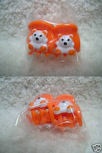 Thumbnail of Cute Bear Hair Clip #1 (Orange) 