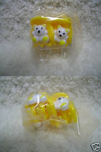 Thumbnail of Cute Bear Hair Clip #3 (Yellow) 
