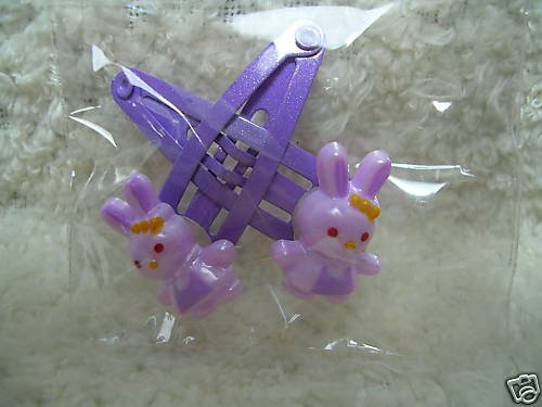 Thumbnail of Cute Rabbit Hair Clip #4 (Purple) 
