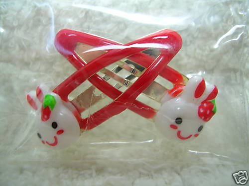 Thumbnail of Rabbit Head Hair Clip #2 (Red) 
