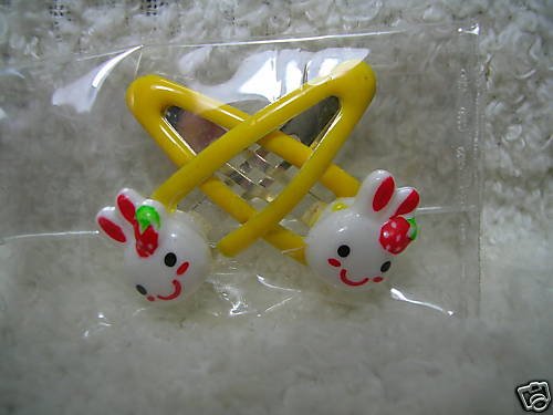 Thumbnail of Rabbit Head Hair Clip #3 (Orange Yellow) 