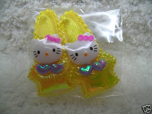 Thumbnail of Kitty Head Hair Clip #1 (Yellow) 