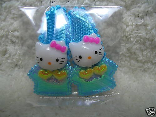 Thumbnail of Kitty Head Hair Clip #2 (Light Blue) 