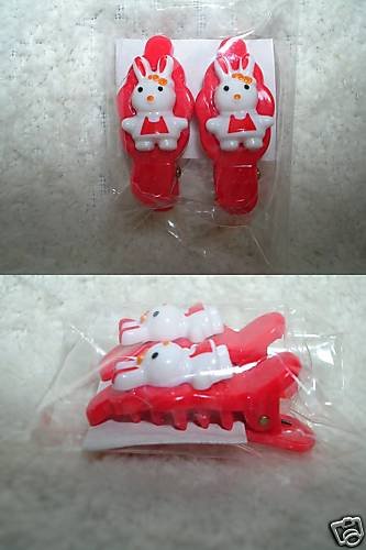 Thumbnail of Cute Rabbit Hair Clip Claw #3 (Red) 
