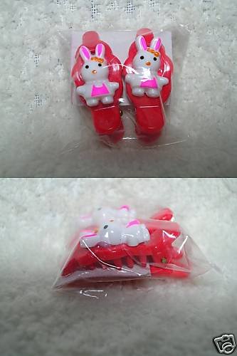 Thumbnail of Cute Rabbit Hair Clip Claw #4 (Red and Pink) 