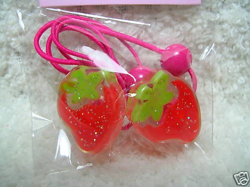 Thumbnail of Strawberry Hair Band Ponytail Holder #2 (Red) 
