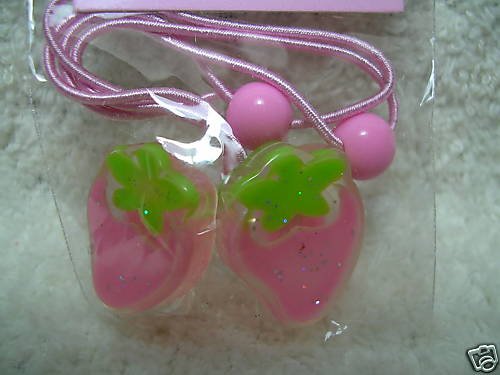 Thumbnail of Strawberry Hair Band Ponytail Holder #5 (Pink) 