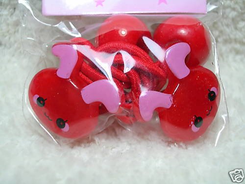 Thumbnail of Rabbit Head Hair Band Ponytail Holder #4 (Red) 
