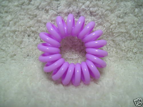 Thumbnail of Phone Wire Hair Band Ponytail Holder #1 (Light Purple) 