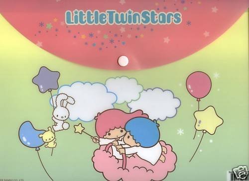Thumbnail of Sanrio Little Twin Stars A4 Plastic File Folder Bag #5 