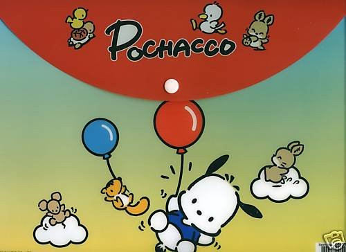 Thumbnail of Sanrio Pochacco A4 Plastic File Folder Bag #3 