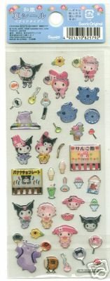Thumbnail of Sanrio My Melody Kuromi Japan Style Sticker Sheet #1 (I0519) 
