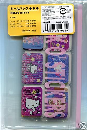 Thumbnail of Sanrio Hello Kitty 94 Pieces Sticker Set Sack Bag #1 (I0560) 