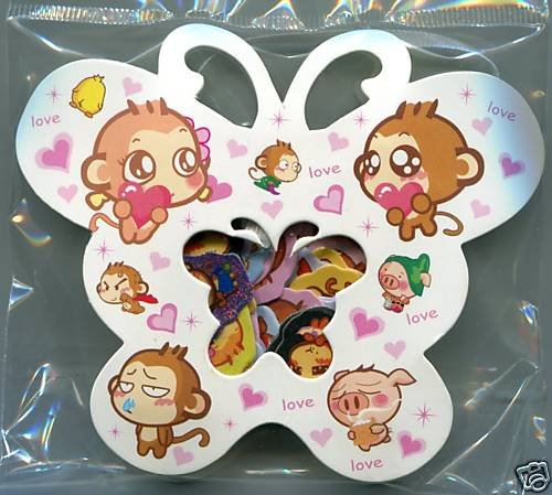 Thumbnail of Monkey Sticker Set Pack Sack #2 