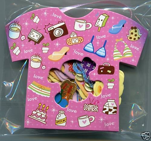 Thumbnail of Food and Clothes Sticker Set Pack Sack #1 