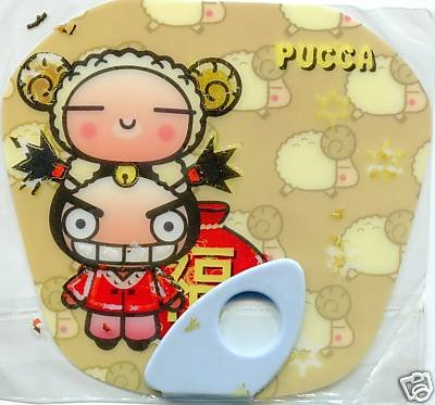 Thumbnail of Pucca Die Cut Plastic Fan #1 