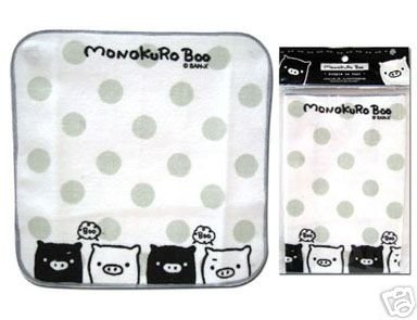 Thumbnail of San-X Monokuro Boo Face Towel Wash Cloth #1 (T0262) 