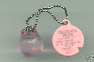 Thumbnail of Japan Frog Style Birth Flower Collection Keychain #3 (K0689) 
