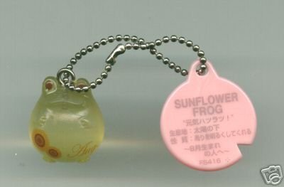 Thumbnail of Japan Frog Style Birth Flower Collection Keychain #8 (K0694) 