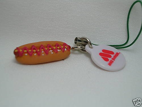 Thumbnail of Japan Limited Mos Burger Miniature Mascot Phone Strap #6 (E1132) 