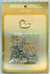 Thumbnail of Animal 20 Pcs Die Cut Paper Clip Set #08 (Duck) (PC0108)