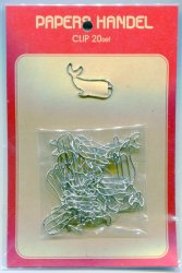 Thumbnail of Animal 20 Pcs Die Cut Paper Clip Set #09 (Whale) (PC0109)