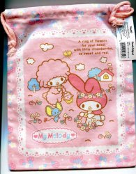 Thumbnail of Sanrio My Melody Cotton Drawstring Bag #17 (AD0084) 