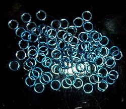 Thumbnail of Aqua, 5mm, 20 ga wire, 25 rings