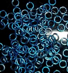 Thumbnail of Aqua, 4mm 20 ga wire, 25 rings