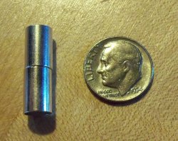 Thumbnail of 6.2mm ID Silvertone magnet set, great for kumihimo & leather