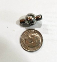Thumbnail of 3.2mm center split ball magnets, smooth surface, silver alloy