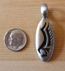 Thumbnail of Stylized Eagle (Native Amerian) with large bail 