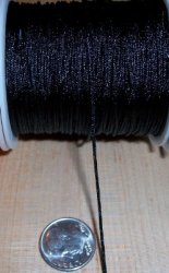Thumbnail of Asian Knotting Cord about .8mm Dia Black